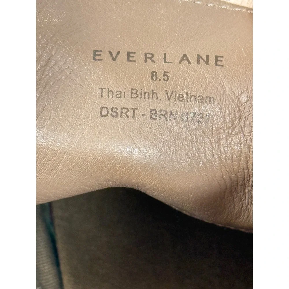 Everlane Desert Boot Tan Brown Suede Lace Up Chukka Mens 8.5 DSRT-BRN
